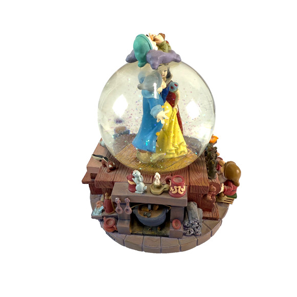 Disney Snow White Seven Dwarfs Music Snow Globe "I Whistle A Happy Tune" Song - Picture 5 of 5